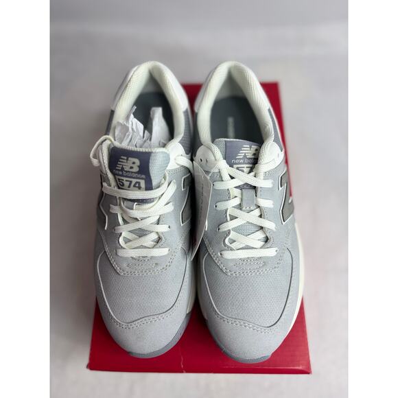 New Balance Women’s spikeless golf Lt Grey 574 Greens V2 (US Size 7.5) NIB - Picture 2 of 6